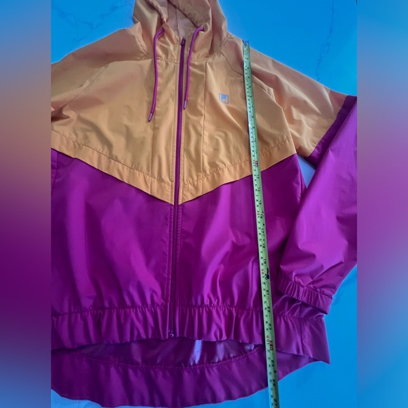 Fila Sport Pink Orange Windbreaker Jacket Size Large - Picture 4 of 7